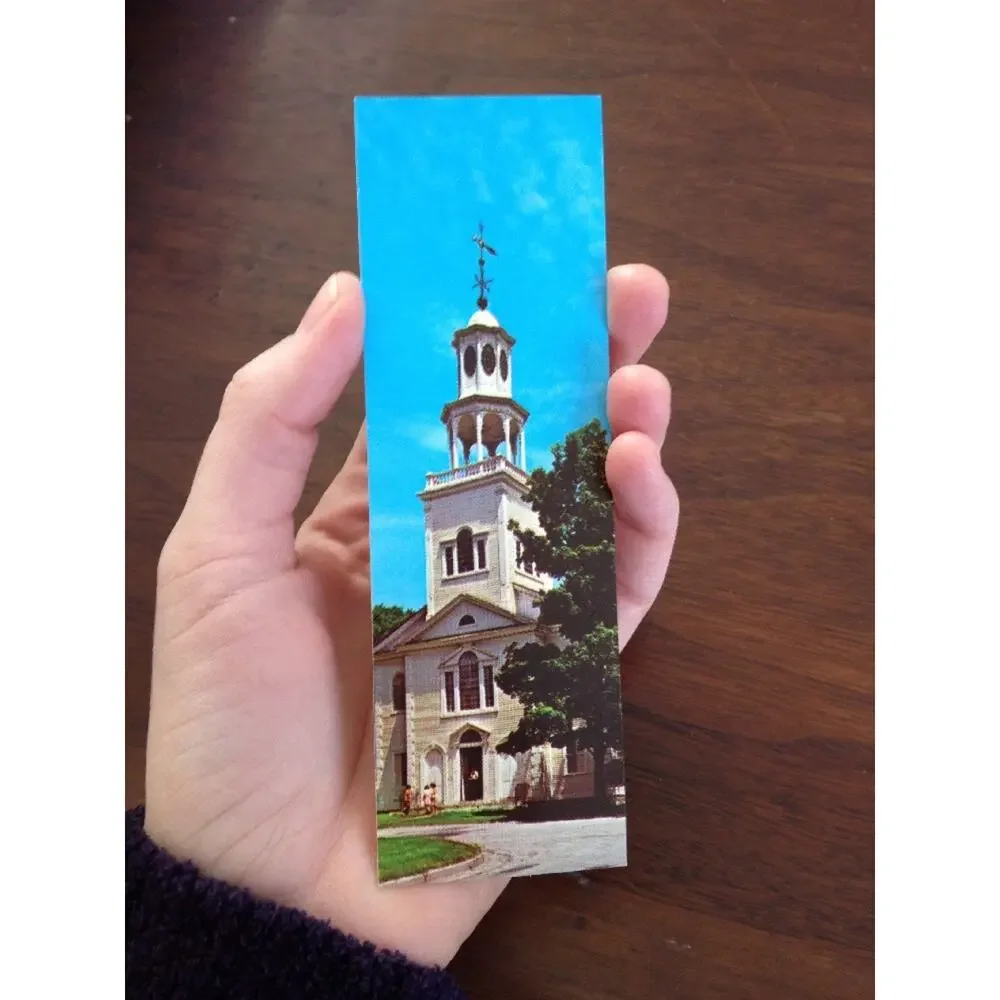 Vtg Bennington Vermont Old First St Francis de Sales Church Postcard Bookmarks